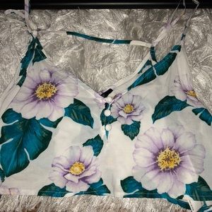 Floral crop top